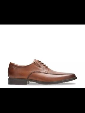 Clarks Tilden Walk Brown Leather Oxfords Mens' Sz 8